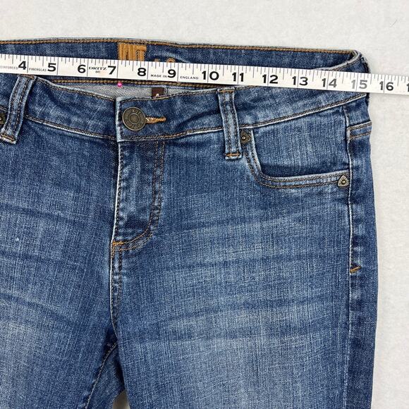 Kut From The Kloth Women's Rolled Cropped Denim Jeans Flattering Stretch Denim - Picture 3 of 8